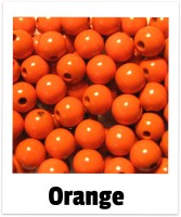 Holzperlen 12mm orange